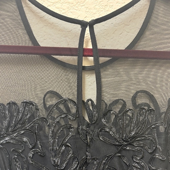 SD Collection A line, Black Lace Dress - Picture 6 of 9